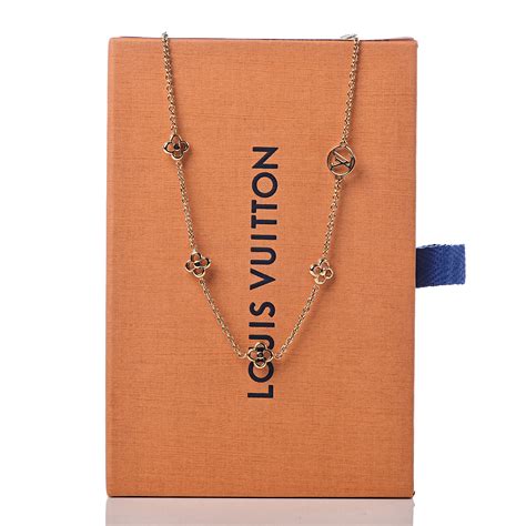 louis vuitton flower necklace|louis vuitton letter necklace.